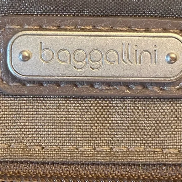 Baggallini Crossbody belt bag adjustable strap color is taupe RFDI - Picture 10 of 15